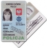 Etui POLICJA nowy wzór 2010 z zamknięciem, klipsem i pokładką pod odznakę